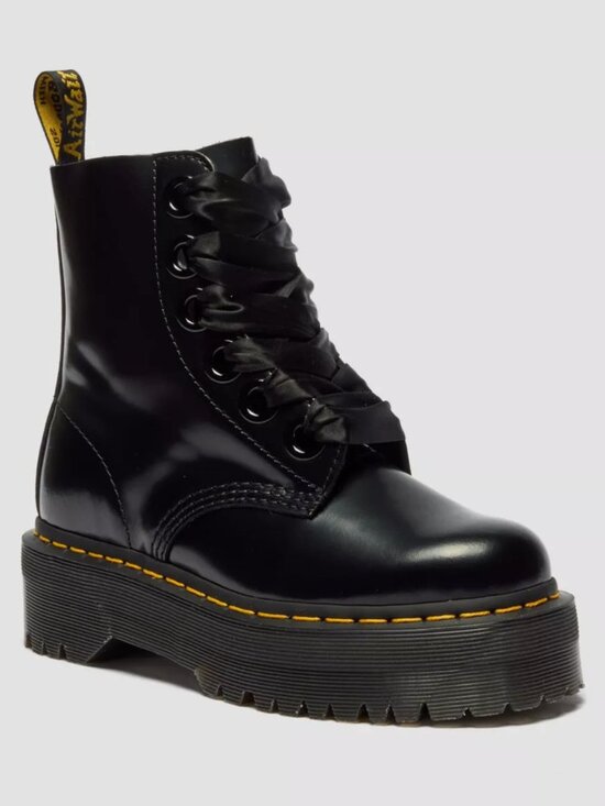 Dr. Martens Shoes - Dr. Martens Molly Leather Platform Boots (Like new!)